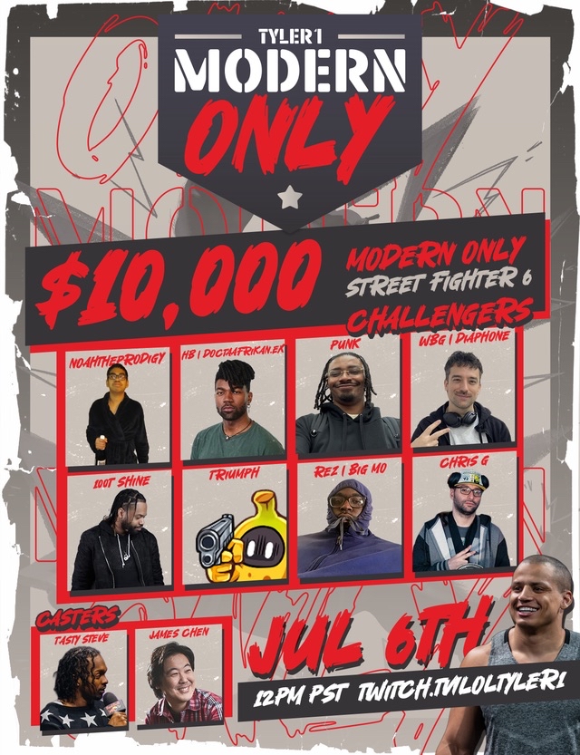 I will be participating in the Tyler1 modern only invitational 

Ill be live on twitch around 2:30 so make sure yall pull up!