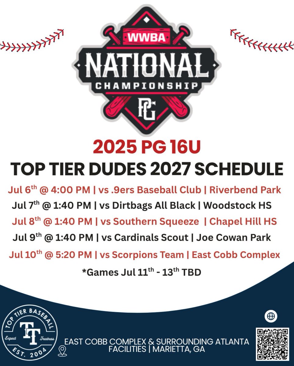 Upcoming games at the Perfect Game WWBA with <a href="/tier_cal/">TopTierNorCal</a>.
<a href="/SacStBaseball/">Sac State Baseball</a> <a href="/WenteJon/">Jon Wente</a>