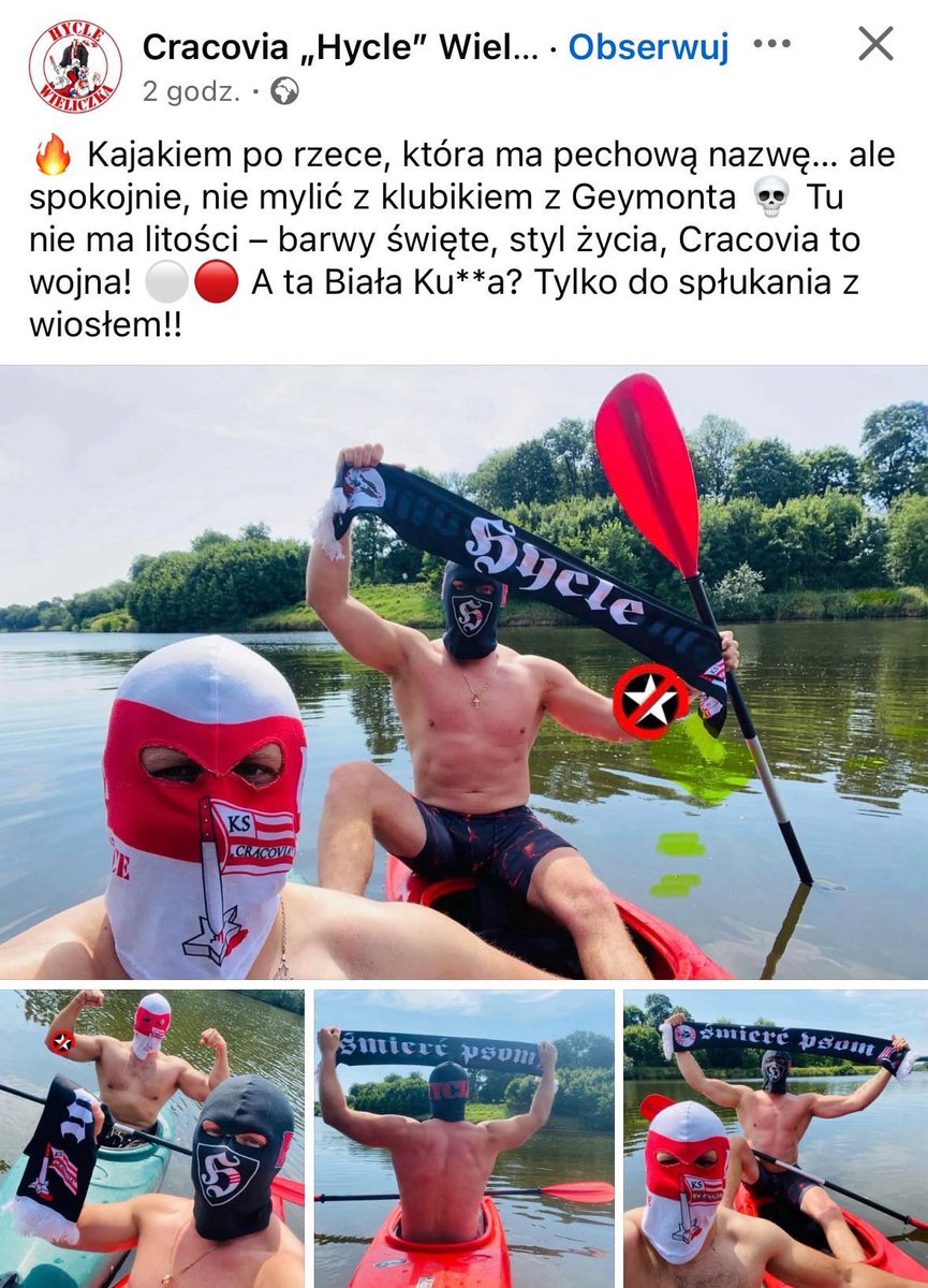 KonRafal1's tweet image. „- Mama a jak byłam nad rzeka to widziałam dwóch takich dziwnych panów w majtach i w takich dziwych czapkach i mieli też szaliki z napisem śmierć psom
- Marian trzeba Zosi zrobić okład zrobić zimny bo za długo była na polu”
I do tego „Stanisław Geymont”.