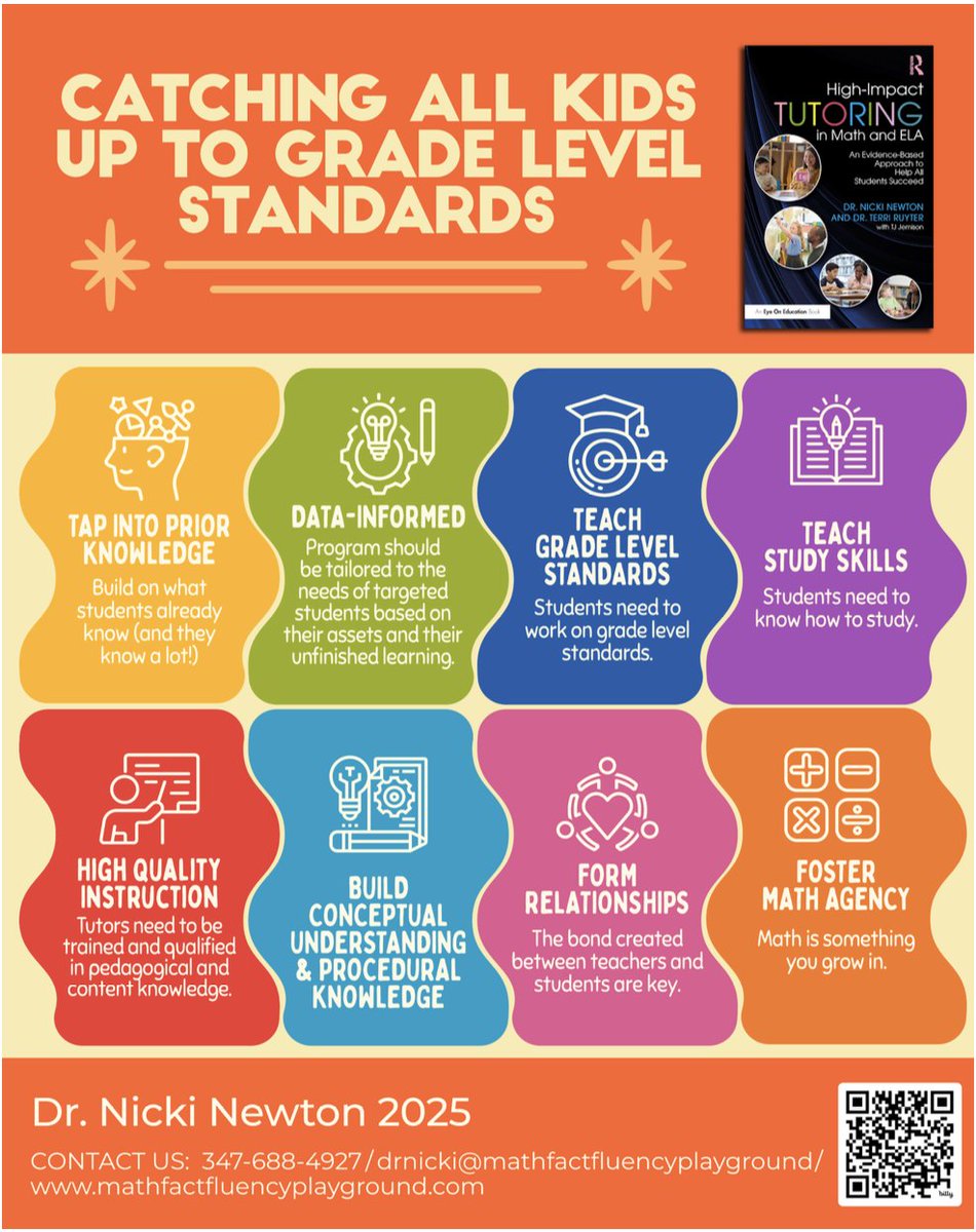 teedjvt's tweet image. Do you need a H.I.T (High Impact Tutoring) in #Math or #EnglishLanguageArts? Then check out this new book (on which I'm a contributing author) and contact us for follow up PD!
#MathTeacher #MathIntervention #ITeachMath #HighImpactTutoring @drnickimath @terriruyter