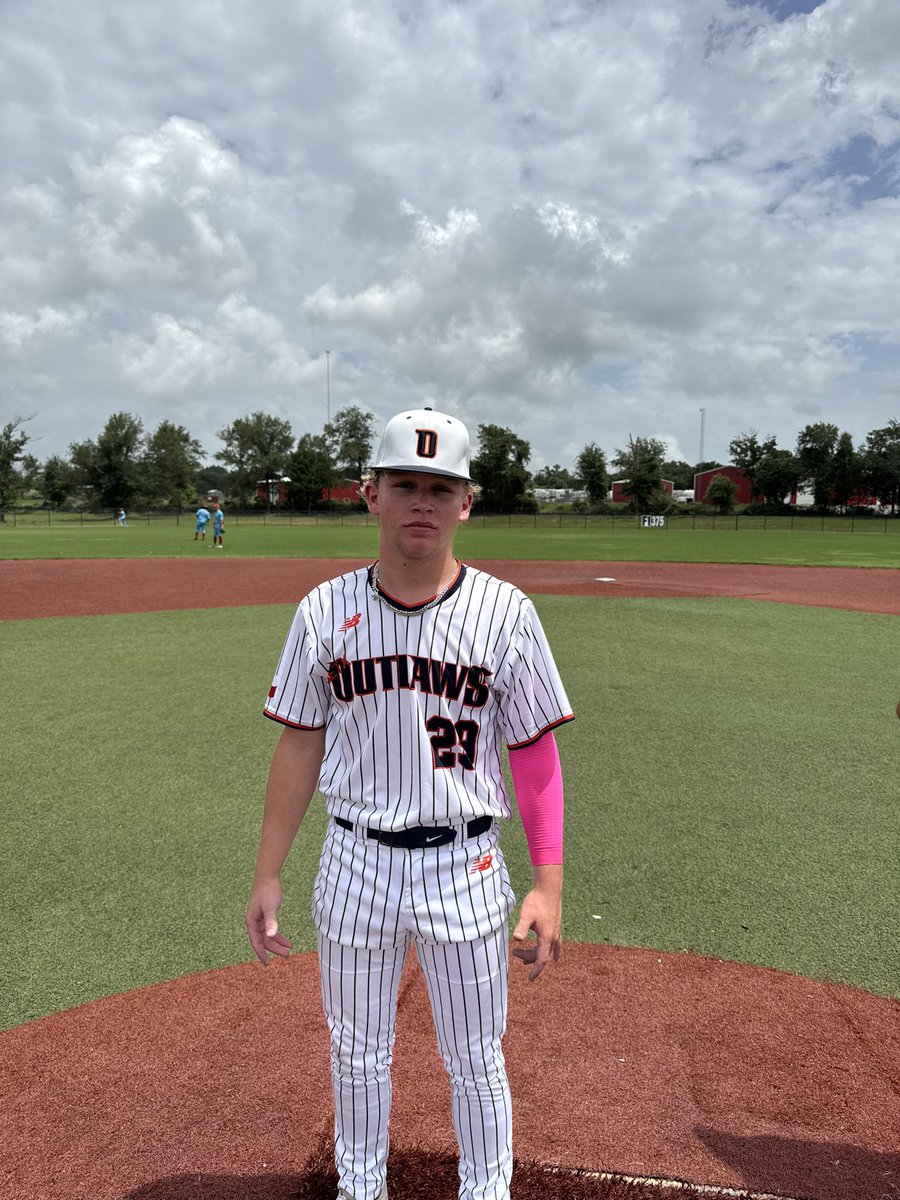 RB_Tournaments's tweet photo. https://t.co/EH8RuOB4sE
30+ College Coach Showcase Tournament‼️

Outlaws 2028
🆚
Marucci

PoG🏆:
🥇Carter Anderson (@CarterANDY29 ): 3-3, 1B, 2B, 3B, pickoff play, 1 IP, 1K, 0 BB
🥇Brody Daniel (@Brody_Daniel35 ): 4 IP, 2 runs, 4Ks, 1-1 with a single https://t.co/M59XJn0lIF