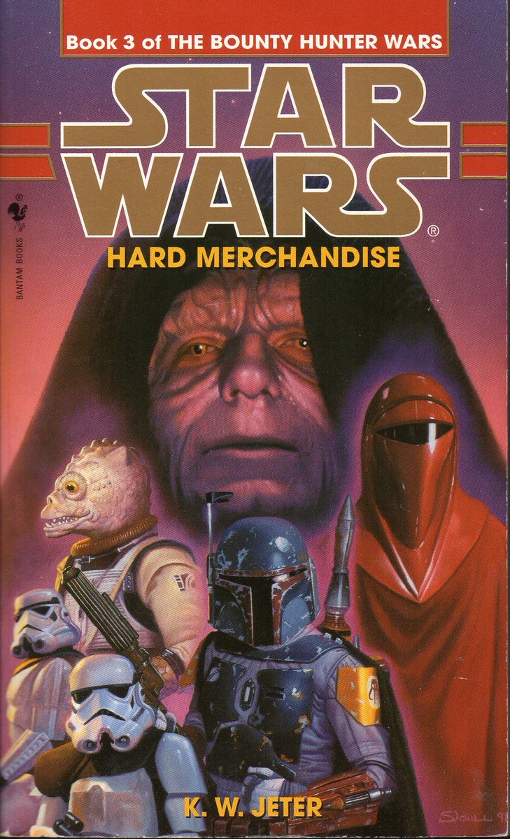 bobafettfanclub's tweet image. "Hard Merchandise," book 3 of 3 in The Bounty Hunter Wars series by K. W. Jeter, was published on this day in 1999

More info plus how to save, rate, review, and track down: bobafettfanclub.com/bounty/books/n… 

#BobaFett #Bossk #BobaFettFanClub #StarWars