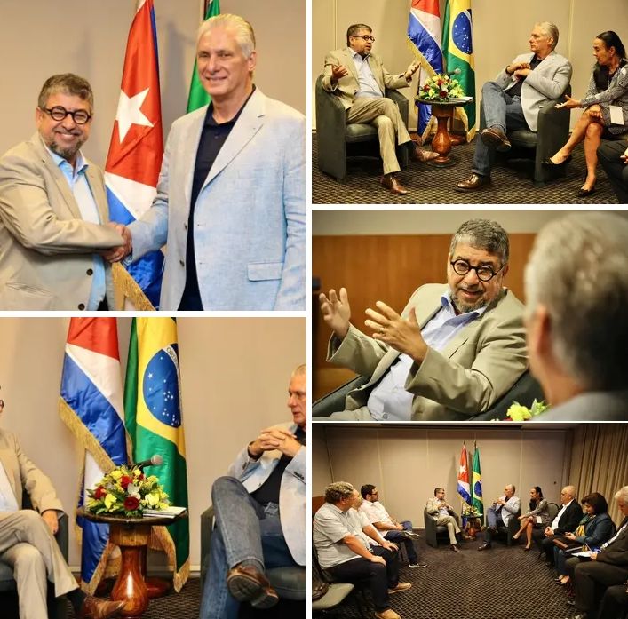 🇨🇺 En el marco de su participación en la Cumbre de los #BRICS el Presidente cubano 🇨🇺<a href="/DiazCanelB/">Miguel Díaz-Canel Bermúdez</a>
agradeció la solidaridad y defensa de #Cuba en todos los tiempos, y la búsqueda permanente de proyectos conjuntos.
#CubaVencerá
#ArtemisaJuntosSomosMás 
<a href="/PartidoPCC/">Partido Comunista de Cuba</a>