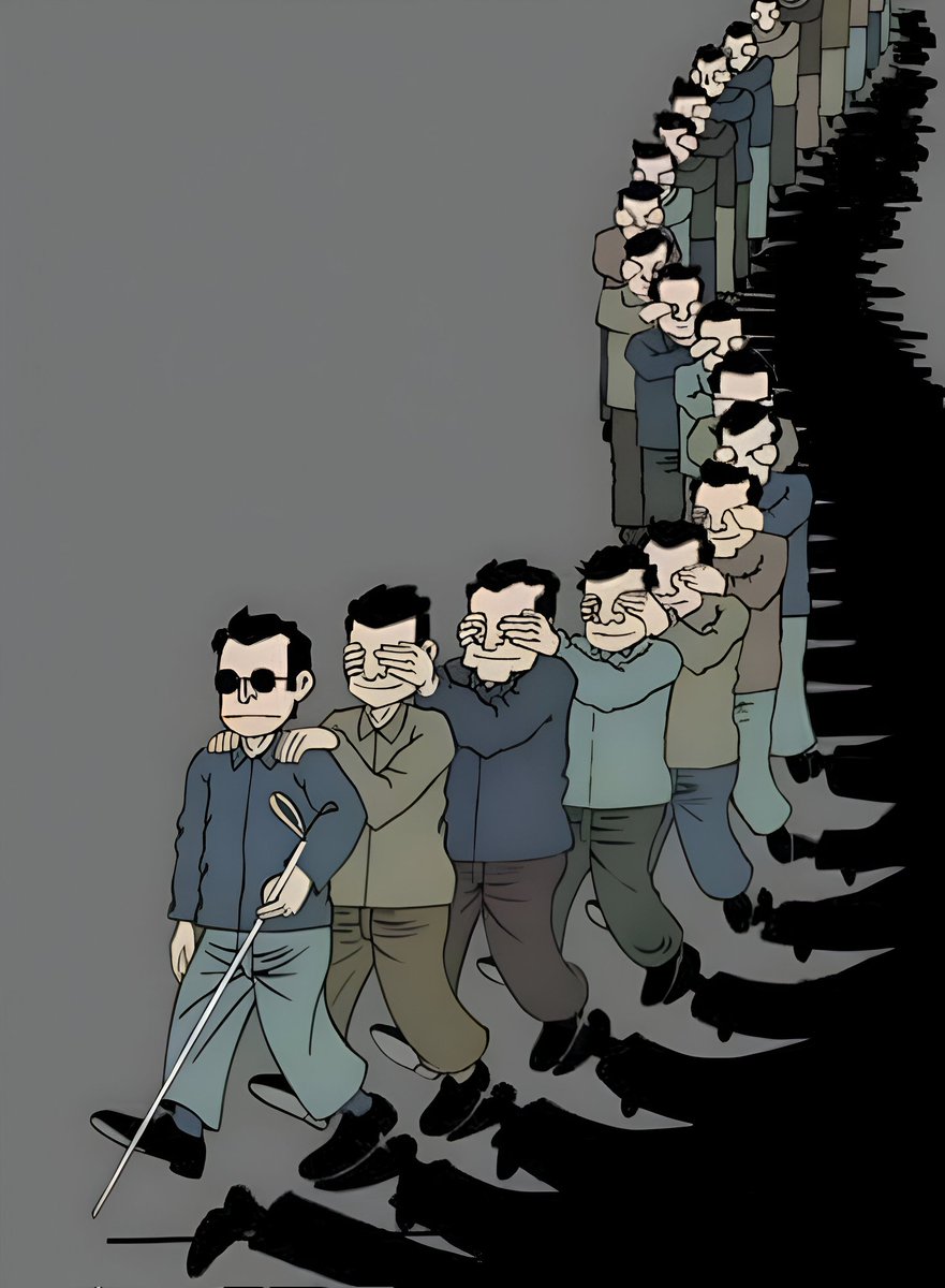 The first man to boldly advocate for same-sex marriage was blind; his voice guided his fellow blind companions. 
The end. 
Happy Sunday, Jesus is Lord.