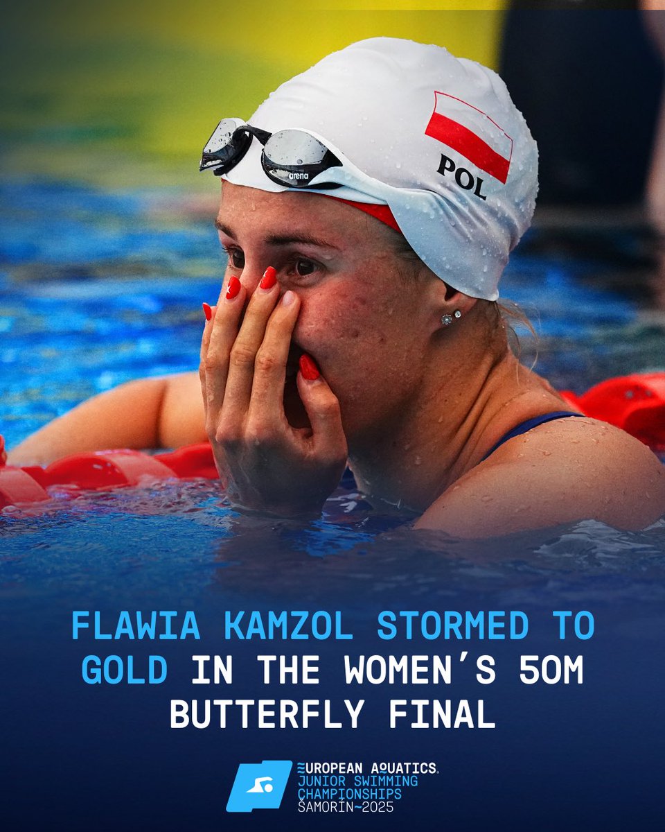 From slowest seed to fastest finisher! 😱

Poland’s Flawis Kamzol swims 26.17 for 50 Fly gold! 

#EuropeanAquatics EuroAquaticsTV.com