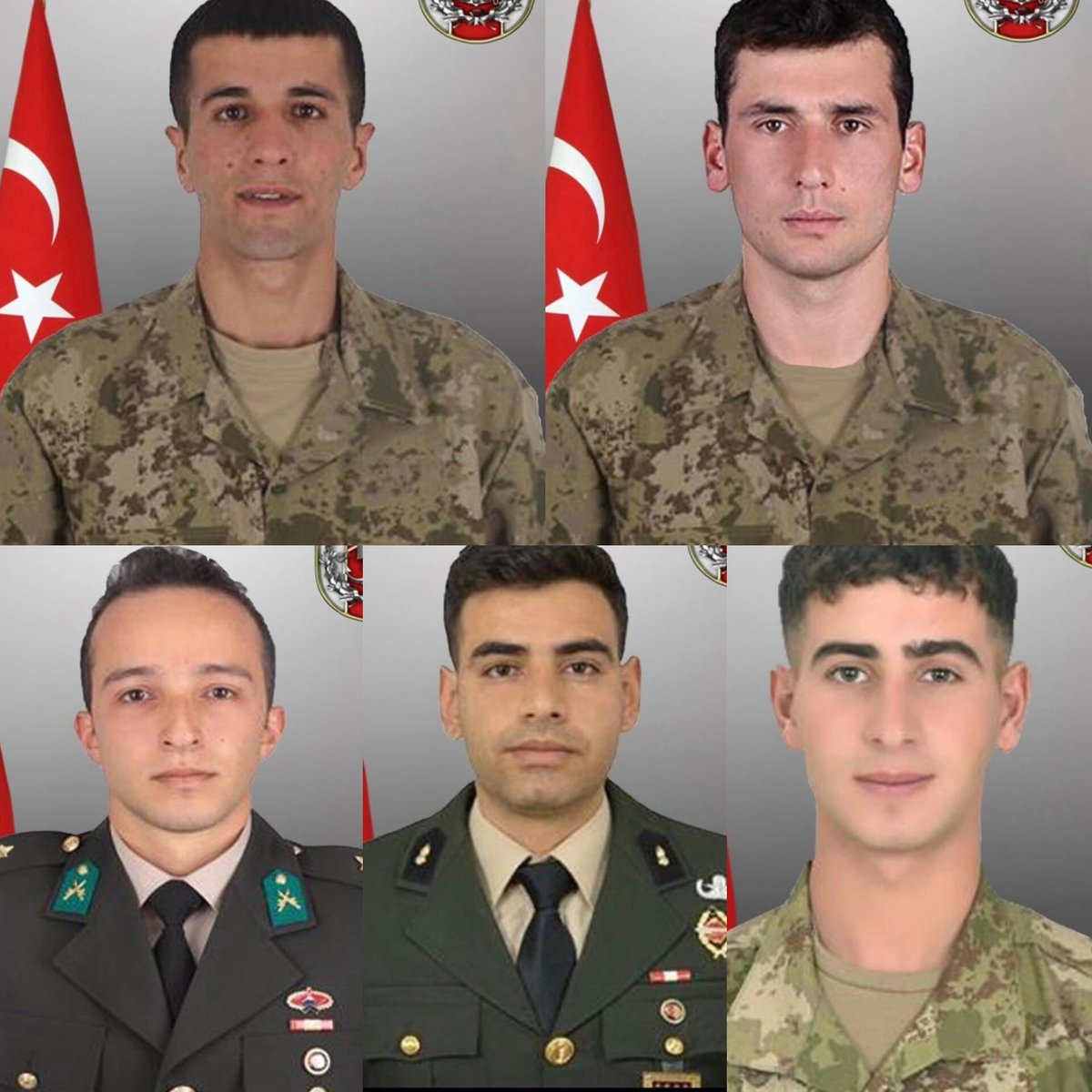 ilhamigulecTR's tweet photo. Pençe-Kilit Harekâtı Bölgesinde Şehit Olan Kahramanlarımız

Şehit P.Ütğm : Ege akar
Şehit Müht.Asb.Kd.Çvş:Abdurrahman AKDOĞAN
Şehit P. Söz .Er : Ahmet KUŞAK
Şehit P. Söz .Er  : Özkan ÖZKANLI
Şehit P. Söz .Er : MahsuN YEŞİLDEMİR
@katilpkk
@çocukkatiliöcalan https://t.co/AhthCFbcJv