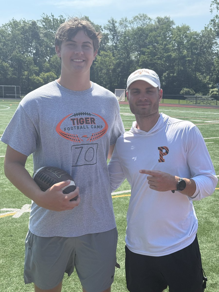 Thank you <a href="/LSLELITE/">✝️ Logan “LSL” Rager</a> for a great day at Princeton. I received excellent coaching and snapped very well. I earned #1 seed going into the competition. 

<a href="/Princeton/">Princeton University</a> <a href="/PrincetonFTBL/">Princeton Football</a> <a href="/LSLELITE/">✝️ Logan “LSL” Rager</a> <a href="/IvyLeague/">Ivy League</a> <a href="/CoachBobSurace/">Bob Surace '90</a> <a href="/CoachChilds1010/">Coach Childs</a> <a href="/cchauvin15/">Chris Chauvin</a>