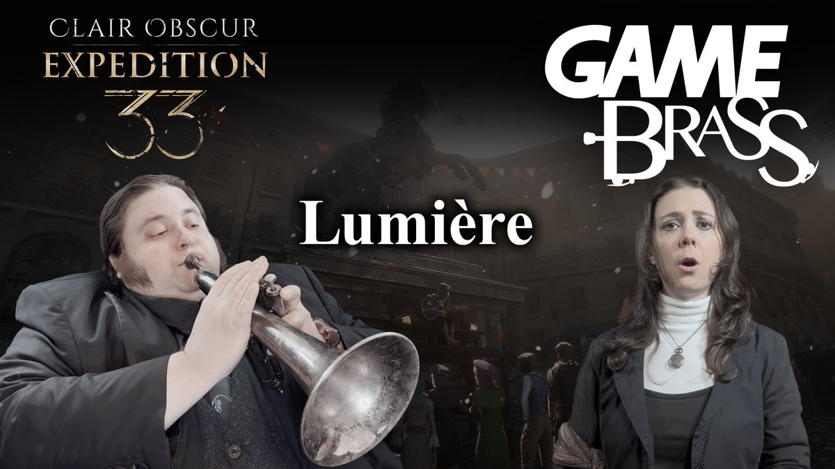 The Game Brass (@thegamebrass) on Twitter photo The première of Lumière is now!
Please enjoy our version of this gorgeous track from <a href="/SandfallGames/">Sandfall Interactive - CO:E33 out now!</a>'s Clair Obscur: Expedition 33, arranged for brass quintet featuring <a href="/LauraIntravia/">lauraintravia.bsky.social</a> and <a href="/JohnRobertMatz/">John Robert Matz</a> on vocals!
#Expedition33 #ClairObscur The première of Lumière is now!
Please enjoy our version of this gorgeous track from <a href="/SandfallGames/">Sandfall Interactive - CO:E33 out now!</a>'s Clair Obscur: Expedition 33, arranged for brass quintet featuring <a href="/LauraIntravia/">lauraintravia.bsky.social</a> and <a href="/JohnRobertMatz/">John Robert Matz</a> on vocals!
#Expedition33 #ClairObscur