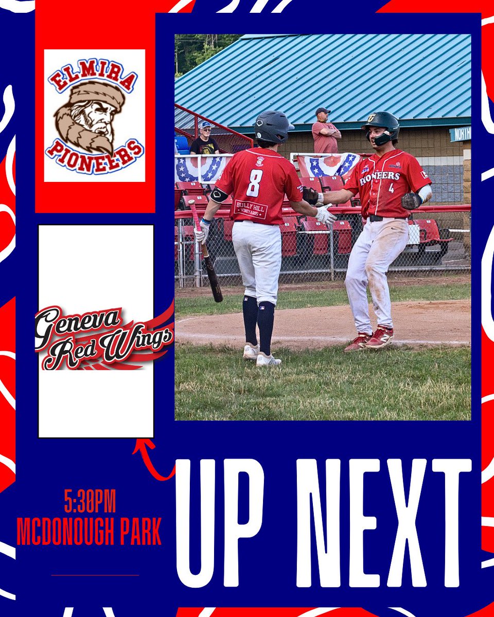 ROAD GAME! GAME DAY! GAME DAY! 5:30pm vs Geneva at field, Next home game is July 8th call 607-734-2690 &amp; GO PIOS!