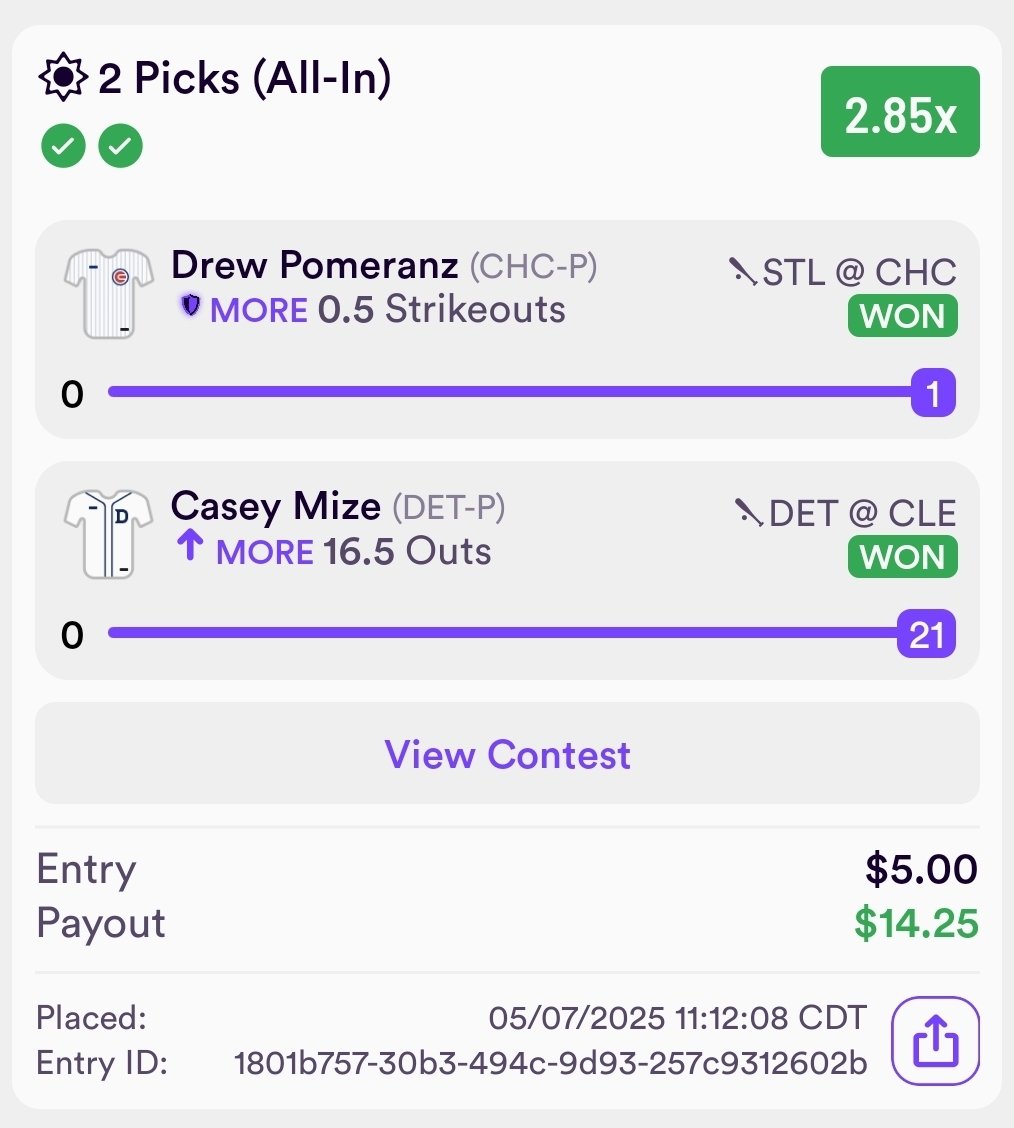 BetsandWeights's tweet image. I kept seeing people hitting plays with the Fantasy Optimizer on @prop_professor and so I had to try it myself yesterday and boom! Get the Optimizer for yourself at the link in my bio and use code BETSANDWEIGHTS for 25% off your first month and win today!