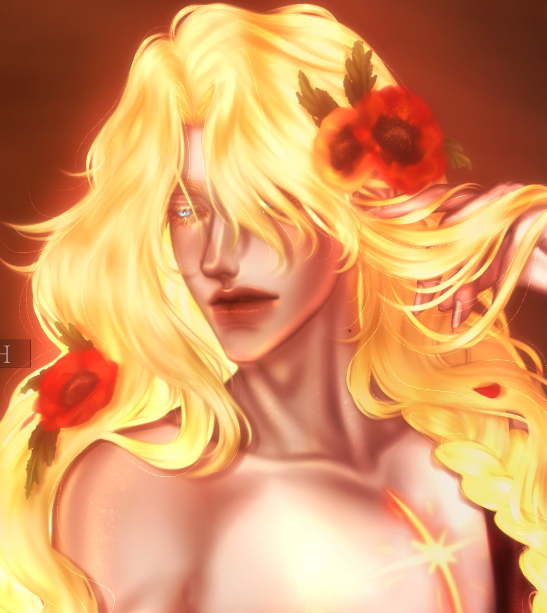 M4nuu_h's tweet image. Minha versรฃo do #dtiys da @msbunnat โจโค
#bunnadtiys #myunreachableganimedes #digitalart