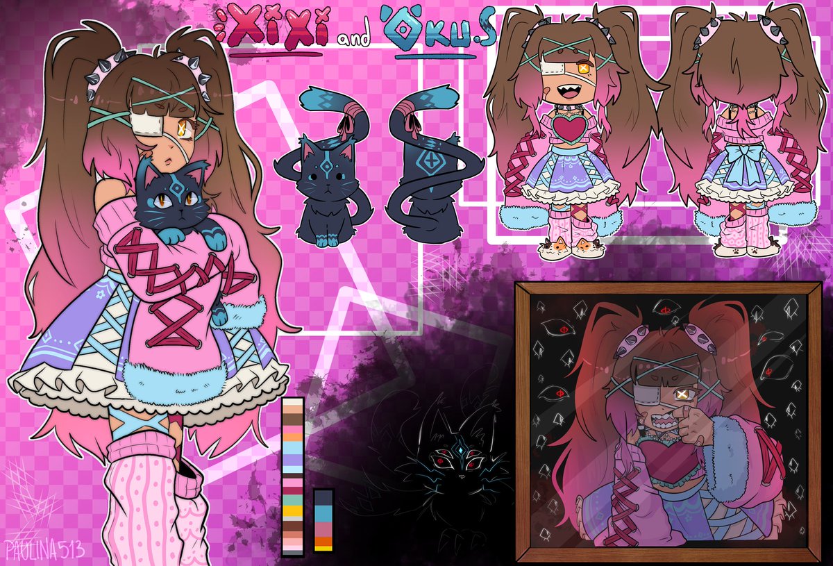 Me gustó mucho hacer a mis personajes 🌺

#Artfightteamcrystals