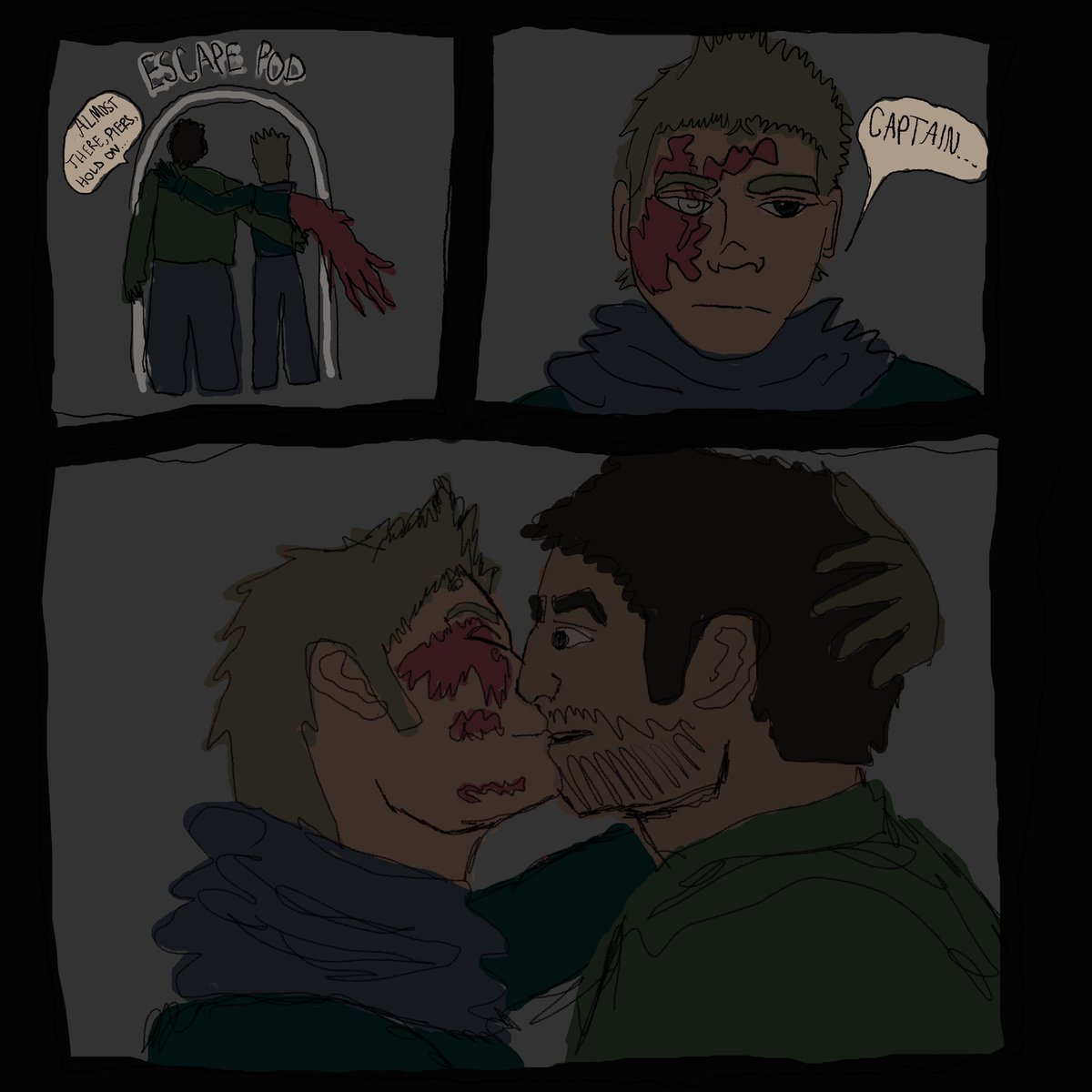 Late to the party, but here’s my contribution to #NivanfieldWeek2025 
This is how their goodbye really should have gone #Nivanfield #MyArt