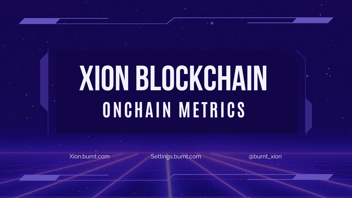 Taking you through Onchain Metrics on <a href="/burnt_xion/">XION</a> 

What's Onchain Metrics: it's simply datas of activities carried out on a blockchain, providing insights into the blockchain, and potential market impact. 

$XION Current Onchain Metrics:

- XION Social dominance is at 0.105,