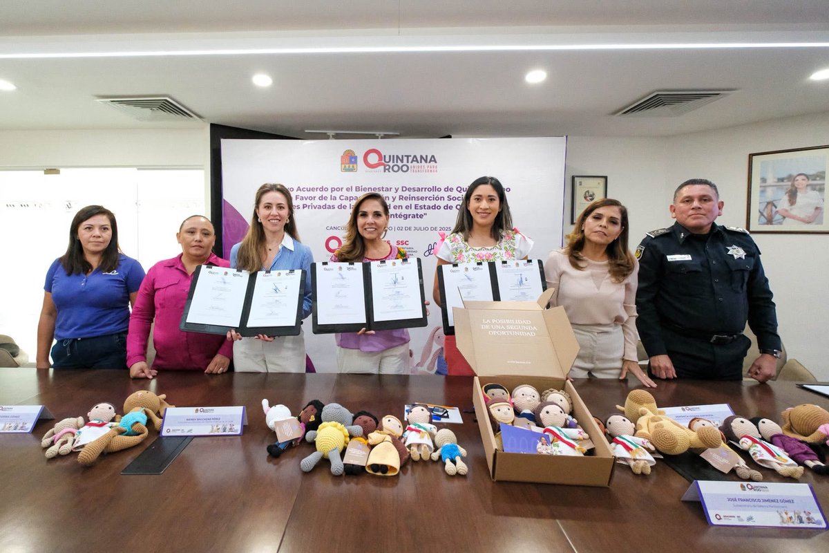🙋🏽‍♀️ En #QuintanaRoo creemos en las segundas oportunidades. Por eso, firmamos el convenio “Mujer Reintégrate” para impulsar la reinserción social y económica de mujeres privadas de libertad en #Cancún y #Chetumal. 

A través del arte del crochet, podrán elaborar artesanías, generar