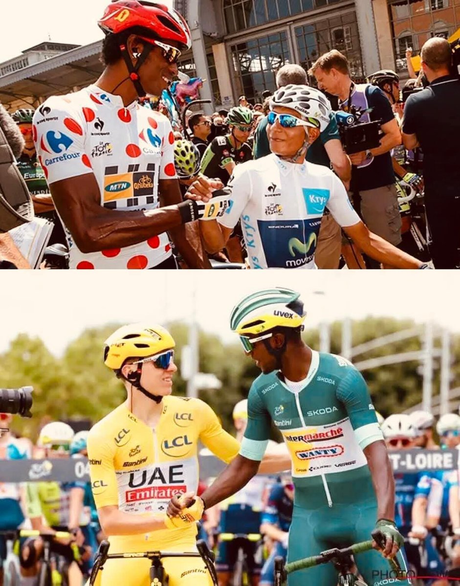 Danny and Quintana, Binny and Pogacha

 They have been highly appreciated and encouraged by the world’s best riders who have been and are yellow jersey winners in their time.

 - Daniel Teklehaimanot - In 2015/2024  with Colombian wrestler Nairo Quintana