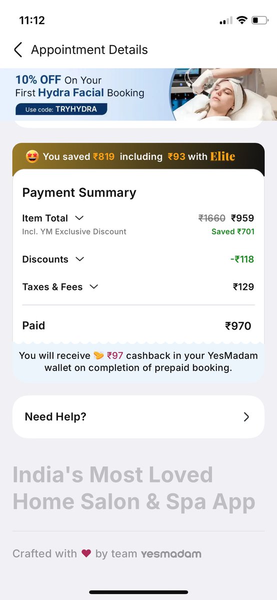 EKriplani's tweet photo. @_yesmadam @jagograhakjago 
Kindly stop fooling customers if you do not commit to refund cashback as committed after service. 
Also there is security concern, addressing a user from diferent name. seems like there is cross data sharing between customers account. https://t.co/OirOHarNCv