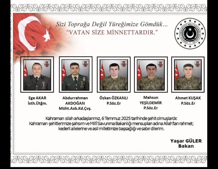 ALLAHIM MEKANLARINI CENNET EYLESİN İNŞALLAH AİLELERİNE SABIRLAR VERSİN İNŞALLAH