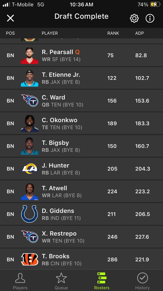 ZeroRBdad's tweet image. DK continues to boggle my mind by pushing WRs lower and lower 🤷🏻

#bestball 
#zerorb ish
#DraftKings