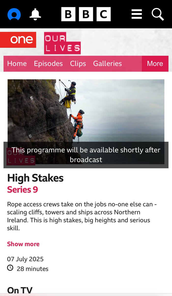 Another outstanding programme to work on with the amazing team at Triplevision.
If you’re scared of heights you might want to look away now! BBC Monday 10.40.