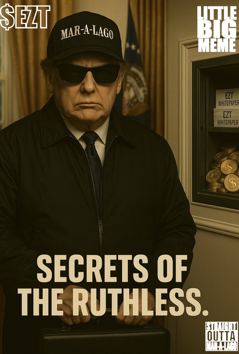 TheOfficialEZT's tweet photo. ๐ถ๏ธ๐ SECRETS OF THE RUTHLESS. ๐๐ถ๏ธ
Whitepapers locked away. Gold stacked high. The $EZT blueprint isnโt for the faint of heart.
๐ผ โStraight Outta MAR-A-LAGO.โ ๐ผ
#EZT #LittleBigMeme #MemeCoin #CryptoSecrets #RuthlessByDesign ๐ https://t.co/eYWV6Pu5ZA