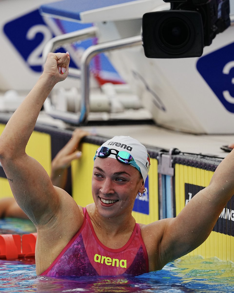 🇱🇹 Smilte Plytnykaite edges out Len Ludwig to claim the 100m Breaststroke gold. 

⏱️ 1:07.21

#EuropeanAquatics #Swimming