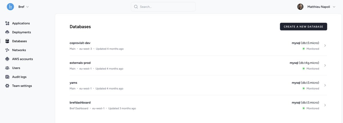 matthieunapoli's tweet image. Working on deploying fully-configured networks (aka VPC), this led me to improve the database UI slightly to match the new VPC pages