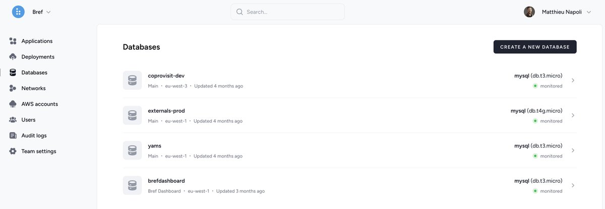 matthieunapoli's tweet image. Working on deploying fully-configured networks (aka VPC), this led me to improve the database UI slightly to match the new VPC pages