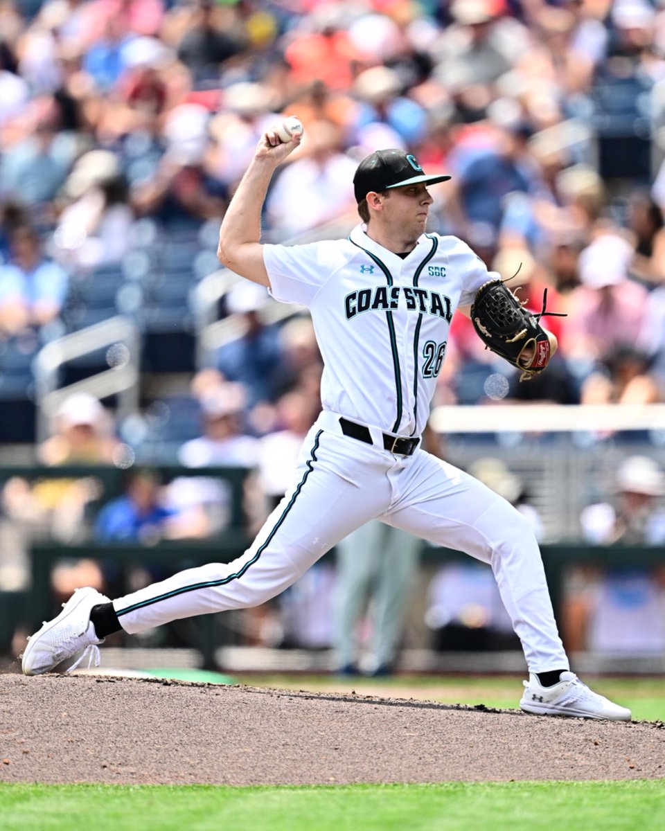 D1Baseball (@d1baseball) on Twitter photo "I’m all-in on elite strike-throwers, and Eikhoff is the closest thing we’ve got to former Cal State Fullerton strike-thrower extraordinaire Thomas Eshelman, one of my all-time favorites."
Congrats to <a href="/CoastalBaseball/">Coastal Carolina Baseball</a> righty <a href="/EikhoffRiley/">riley eikhoff</a> on making <a href="/aaronfitt/">Aaron Fitt</a>'s All-Fitt Team! "I’m all-in on elite strike-throwers, and Eikhoff is the closest thing we’ve got to former Cal State Fullerton strike-thrower extraordinaire Thomas Eshelman, one of my all-time favorites."
Congrats to <a href="/CoastalBaseball/">Coastal Carolina Baseball</a> righty <a href="/EikhoffRiley/">riley eikhoff</a> on making <a href="/aaronfitt/">Aaron Fitt</a>'s All-Fitt Team!