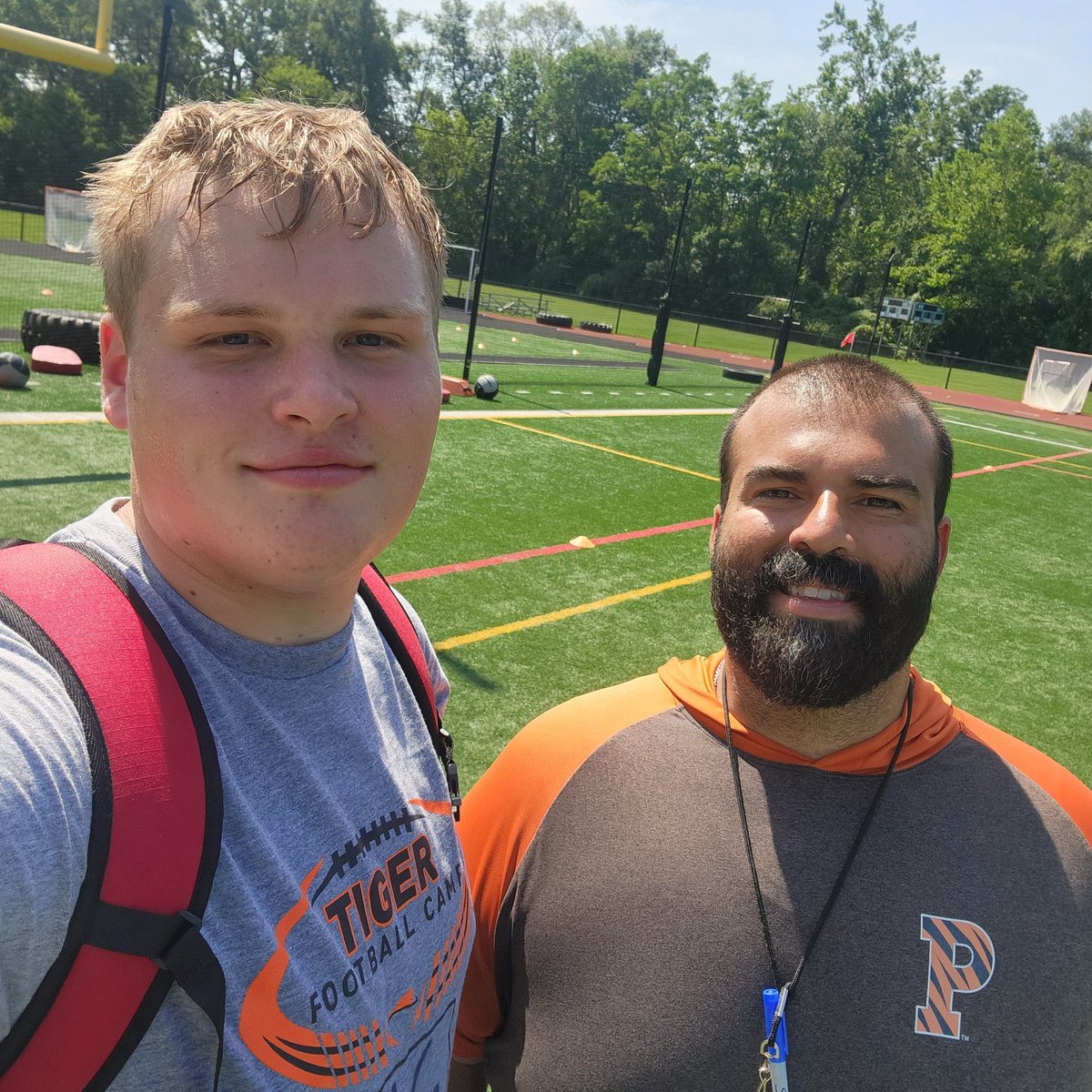 BigKolarchick's tweet photo. I had a great time at Princeton football camp learning from @CoachCuevas78 today! Made pancakes this AM now having some for lunch! #juice26 #pjspancakehouse
@18bstank @coachehenderson @alex_pallone @AllenTrieu @coachdixon_OLSM @DaBossHog_ @hoggsgonewild @TJ_Spartan34 @OLSMFootball #lefttackle #Leadership #Toughness #strength #Footwork #mentaltoughness #fasterfootwork #football #statechamps #WINNER #campseason