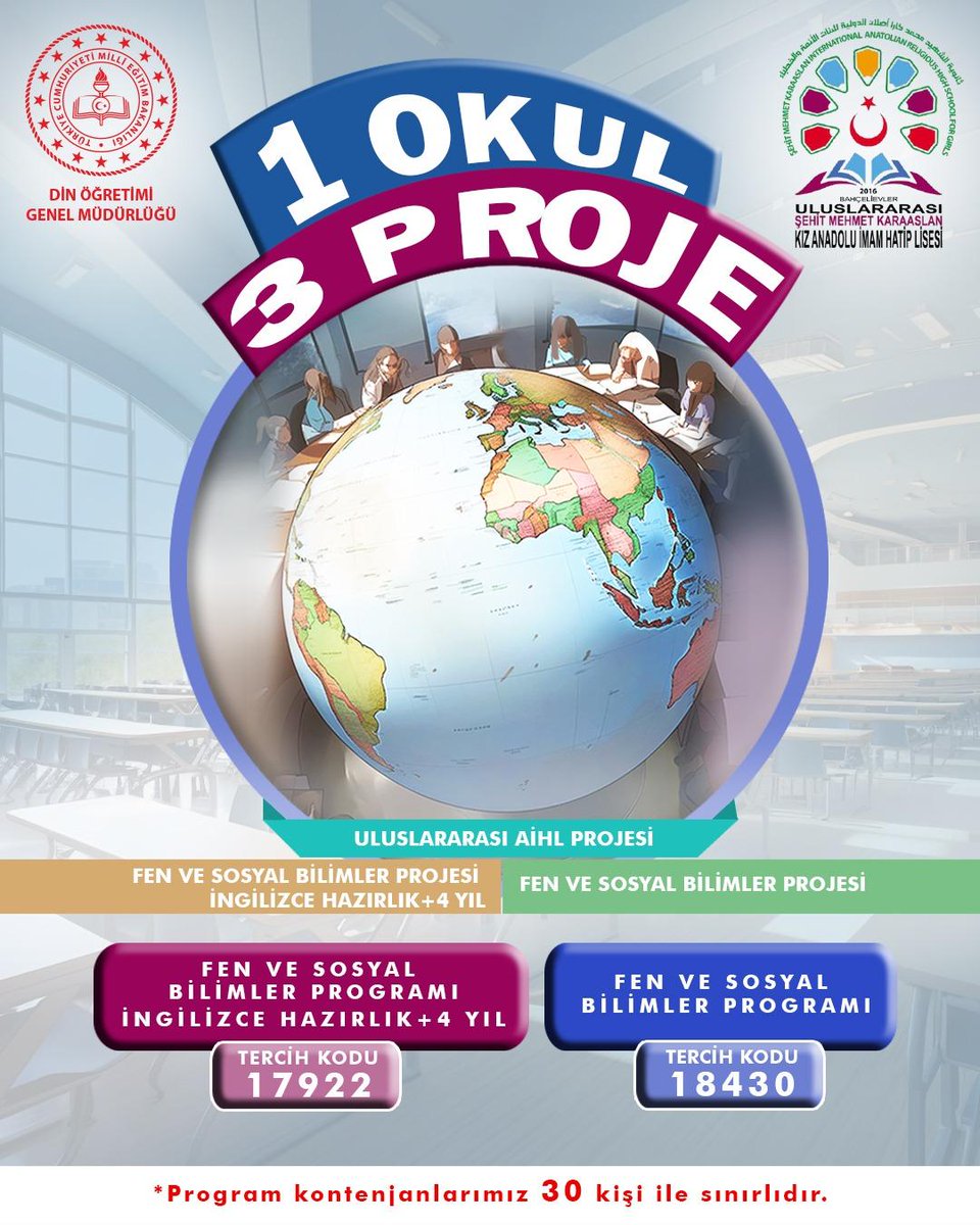 LGS sonuçları yakında açıklanacak. Hayalinizdeki eğitime ulaşmak, verimli bir lise dönemi geçirmek için sizi okulumuza bekliyoruz. 
Sevgili gençler bizi görmeden karar vermeyin. 
#GelecekEğitimleGüzelleşecek