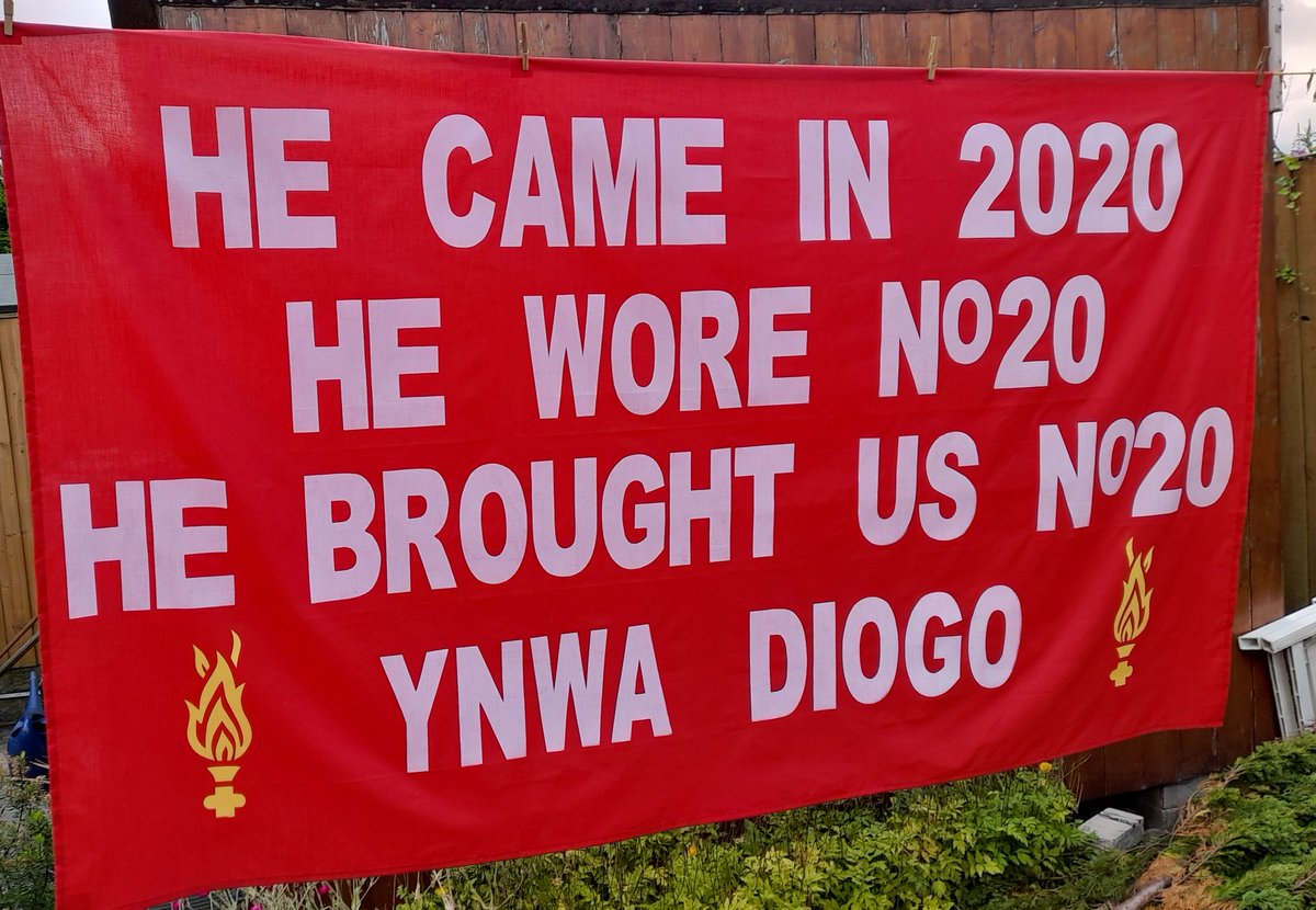 NEW. Banner made in memory of Diogo Jota. RIP DIOGO YNWA