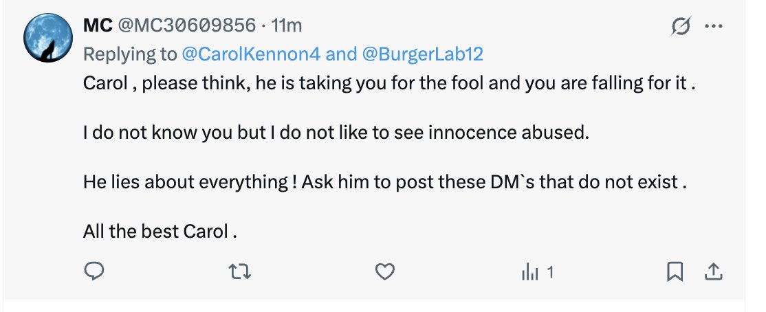 Please <a href="/CarolKennon4/">Carol Kennon</a>! Please believe <a href="/MC30609856/">MC</a> !
🤣🤣🤣🤣🤣🤣🤣🤣🤣

Carol's a physician and very bright person. She knows just how full-of-shit you conspiracy/ antivaxxers are.

Holy shit this guy's in love....