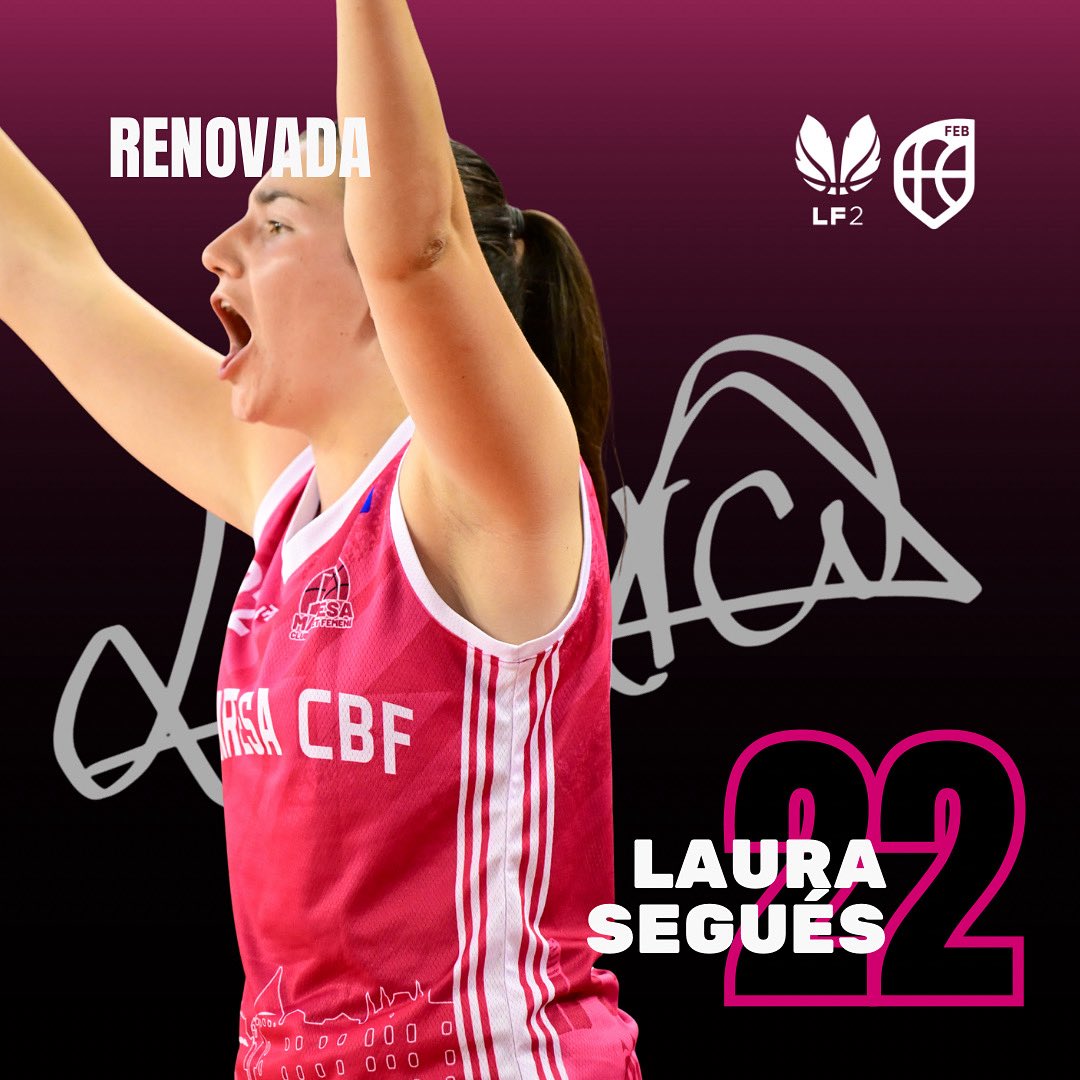 ✍🏻 RENOVADA I Laura Segués, renova com a jugadora del Sènior A que competirà a LF2!

#JuguemJuntes #ManresaCBF #LF2