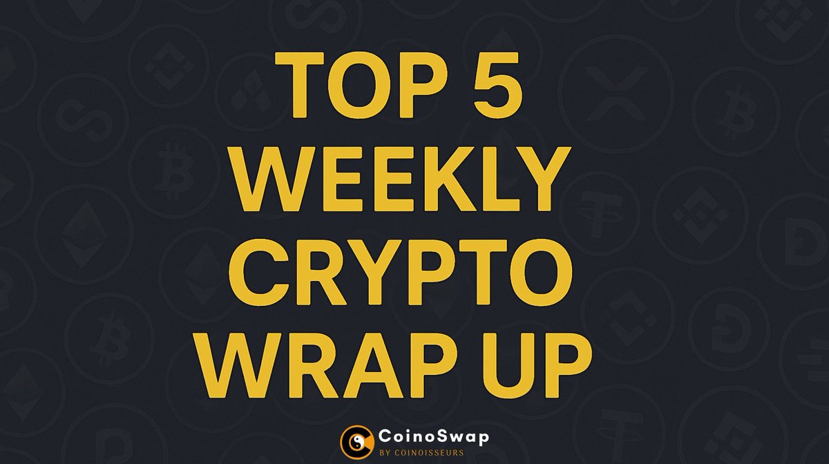 CoinoSwap's tweet image. 🗞️ Top 5 Weekly Crypto Wrap-Up (June 30 – July 6)
📈 BTC hits $110.5K weekly high before cooling to ~$108K
🐋 Dormant whale moves 80 K BTC ($8.6 B) after 14 years offline
🏛️ US House sets “Crypto Week” (July 14) to fast-track GENIUS & other bills
🔐 Brazil’s $140 M bank-heist…