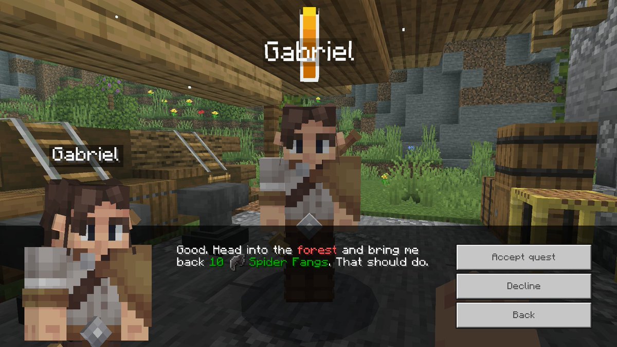 RealJoshMC's tweet image. I've been working on this for almost 2 weeks now. I added a custom UI like NPC Dialogue, Adventure's Menu, and more. Still a lot to do, but I'm happy with the progress so far!

#Minecraft