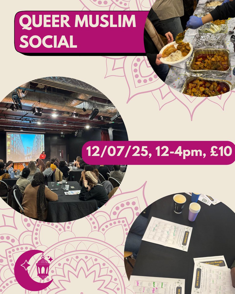 Get #FOMO from our Ramadan and Eid socials? Join us in Bristol for a post-march #QueerMuslim Social!

There'll be games, food and more, and a chance to celebrate #Pride with your queer Muslim family 💚🏳️‍🌈

Tickets start at £10, details can be found here: outsavvy.com/event/27632/qu…