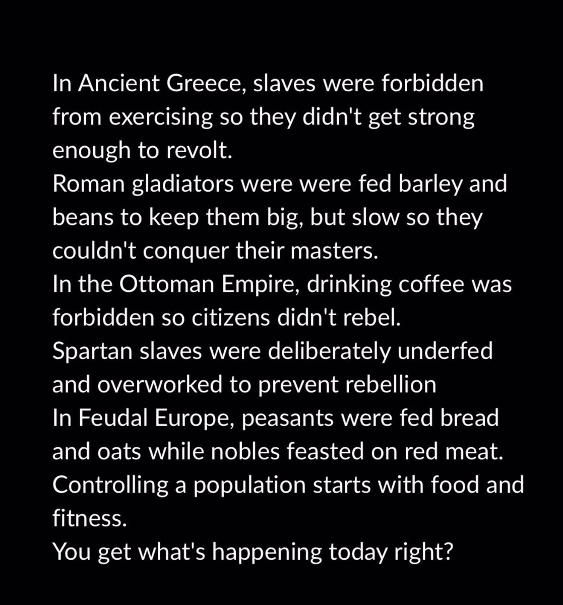 Red meat is the most nutrient dense food for humans. For body and brain. 

Want to debate better in Spaces? 
Eat meat. 

Better results at the gym? 
Eat meat. 

Defeat Communism? 
Eat meat.