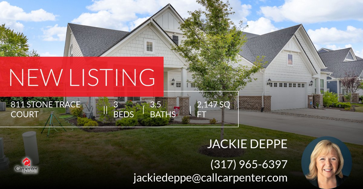 📍 New Listing 📍 Take a look at this fantastic new property that just hit the market located at 811 Stone Trace Court in Avon. Reach out here or at (317) 965-6397 for more information!

Listed by Mary Hampton

Jackie Deppe... homeforsale.at/811_STONE_TRAC…
