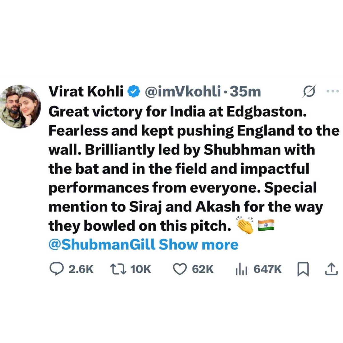 Virat Kohli extends congratulations to the Indian team for their remarkable win against England.
#cricket #buzzzookascrolls