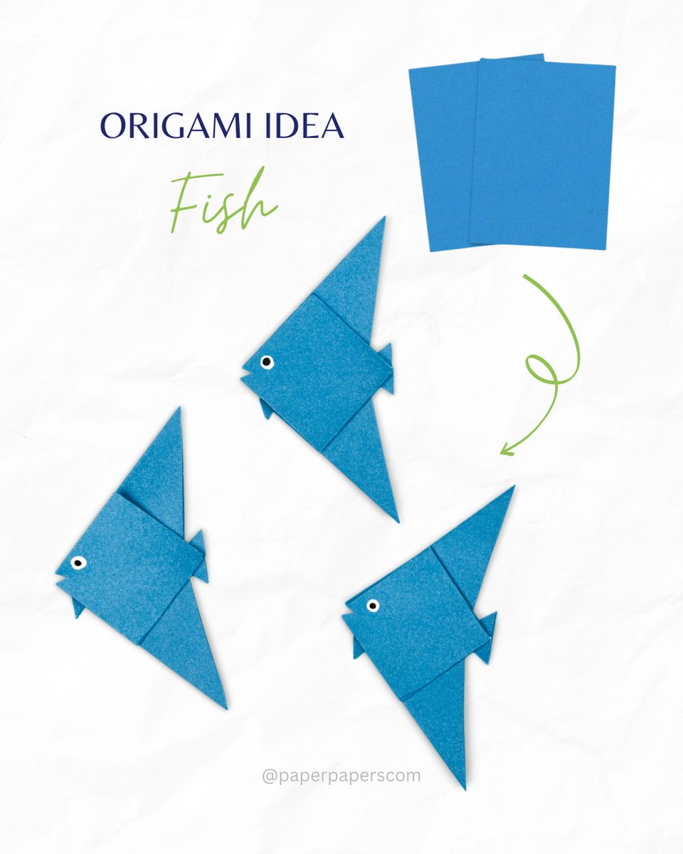 paperpapers's tweet photo. Turn your favorite shades of blue into something creative—like an origami fish! Whether you're folding for fun or crafting with a theme, we have the perfect blue papers to bring your ideas to life.
Browse blue hues:
https://t.co/7i2yUkEQWd
#BluePaper #OrigamiPaper #ColorfulPaper #BlueEnvelopes #CreativeCrafting