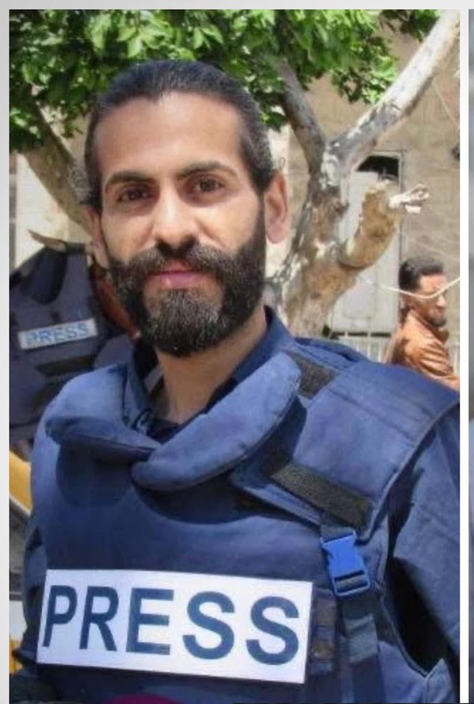 Motasem A Dalloul (@abujomaagaza) on Twitter photo Journalist Ahmad Akram al Hanawi Zaqout, his brother, wife and children have been KILLED in Israeli bombing of his home! Journalist Ahmad Akram al Hanawi Zaqout, his brother, wife and children have been KILLED in Israeli bombing of his home!
