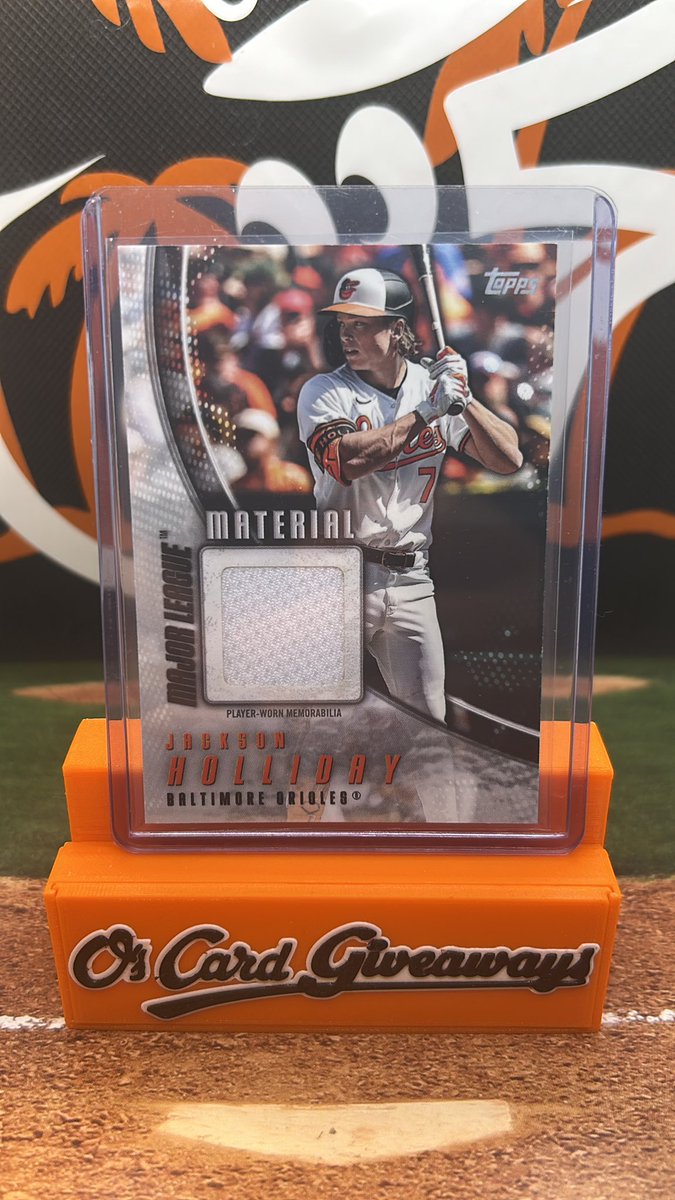 Orioles Win!!! Like retweet and follow! I’ll select one lucky follower tomorrow around noon to receive this Jackson Holliday card! #Birdland