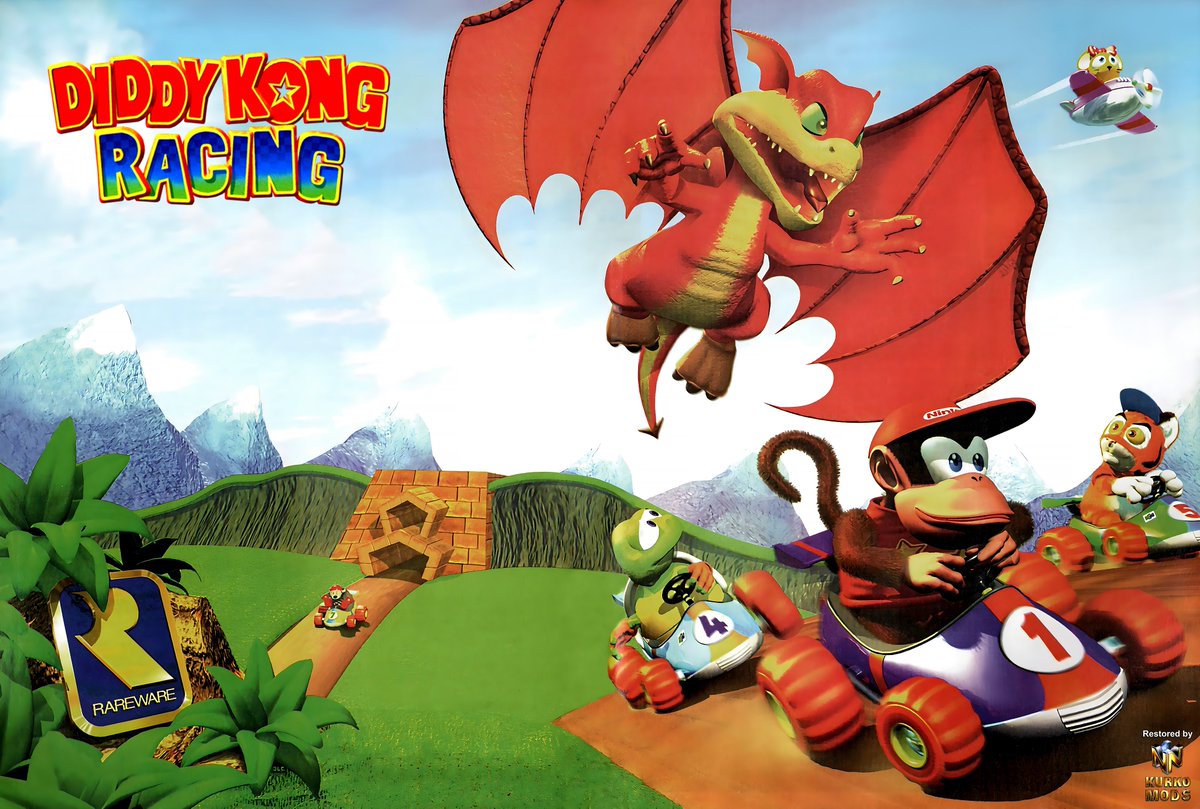 F-Zero 
or 
Diddy Kong Racing?