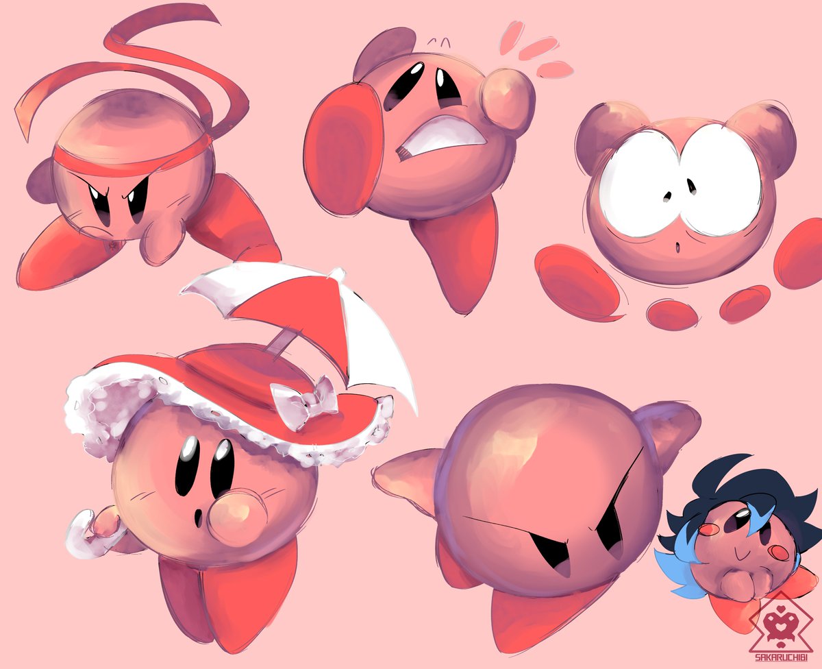 Kirby pose sketch dump.