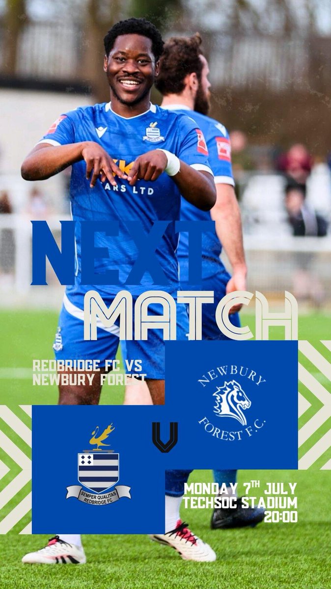 Redbridge Football Club (@themotormen) on Twitter photo Next up we have the Techsoc.com derby against <a href="/NewburyForestFC/">Newbury Forest FC</a> Monday evening- kick off 8pm Next up we have the Techsoc.com derby against <a href="/NewburyForestFC/">Newbury Forest FC</a> Monday evening- kick off 8pm