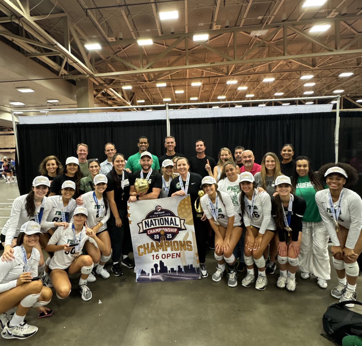 JohnAMyer's tweet image. #GJNC 16 Open NATIONAL CHAMPIONS! 🥇 Being a part of this team’s journey is one of the greatest joys of my coaching career.
Undisputed National Champions — a testament to a team that embodies a “We Over Me” mentality. With each other, for each other! #nationalchampions #blessed