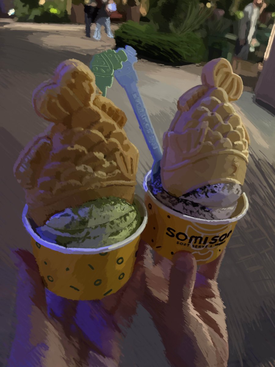 AndrewDZNs's tweet image. drew my favorite ice cream place :) really wanted to focus on the everything but the background lol