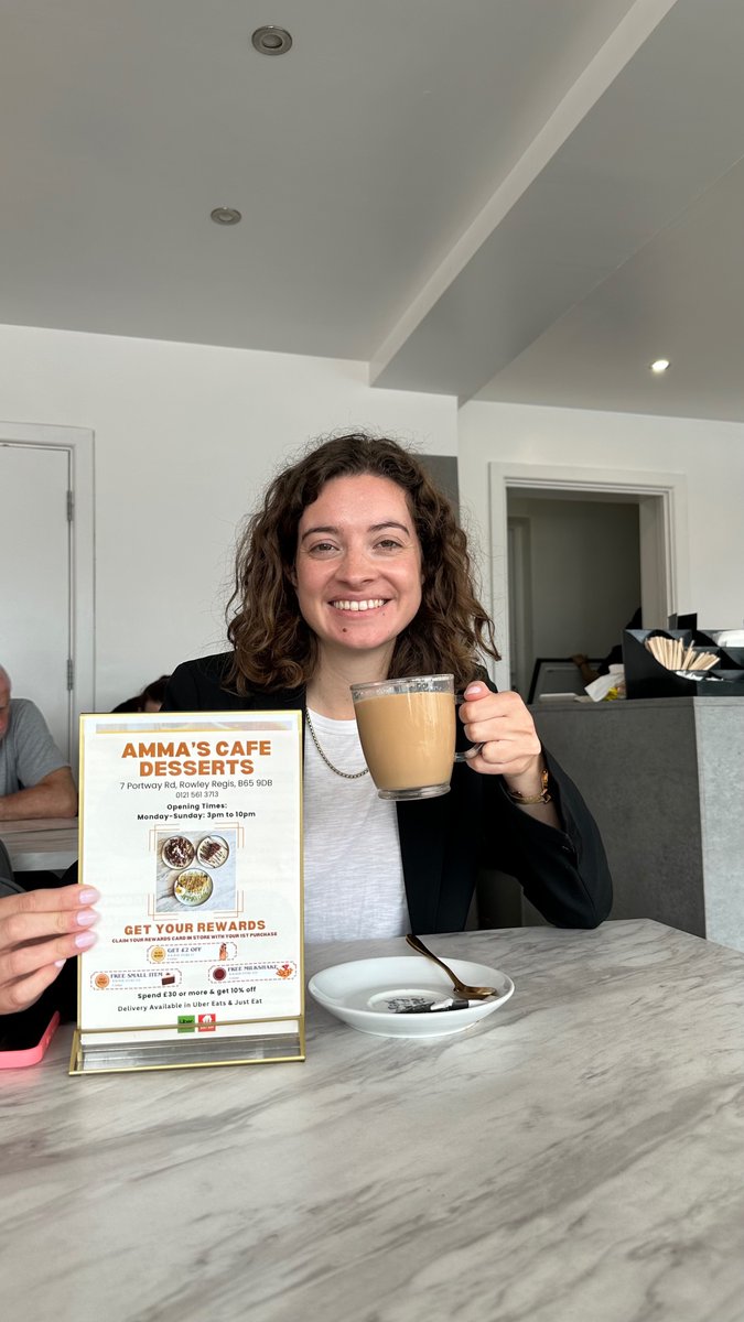 Sarah Coombes for West Bromwich (@sarahcoombeswb) on Twitter photo I've been out in Rowley and stopped off for a masala chai at Amma's Cafe ☕
I love supporting local businesses - if you're a local business and you'd like me to visit please email Sarah.coombes.mp@parliament.uk I've been out in Rowley and stopped off for a masala chai at Amma's Cafe ☕
I love supporting local businesses - if you're a local business and you'd like me to visit please email Sarah.coombes.mp@parliament.uk