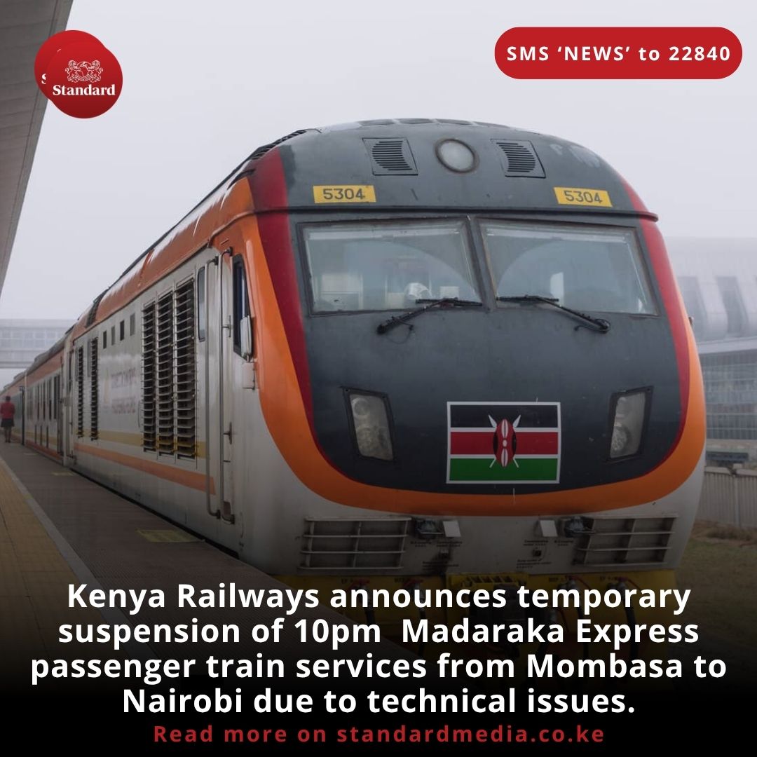 FredOmbija's tweet photo. An order came from higher authorities and @KenyaRailways_  didn't dare do otherwise. 

This is another reason for the right minded citizens of this country to get out to the streets in large 
numbers tomorrow and reclaim their country. 

#SabaSaba2025 https://t.co/N2YnkdtSZo